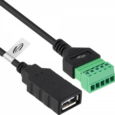 강원전자 넷메이트 USB2.0 AF / 터미널 블록 케이블 1m