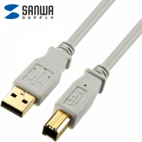 강원전자 산와서플라이 KU20-15HK2 USB2.0 AM-BM 케이블 1.5m (USB-IF 인증)