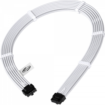 강원전자 넷메이트 PCI-E 5.0 12VHPWR 슬리빙 케이블 0.6m (화이트) [EZDIY-FAB]