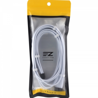 강원전자 넷메이트 PCI-E 5.0 12VHPWR 슬리빙 케이블 0.6m (화이트) [EZDIY-FAB]