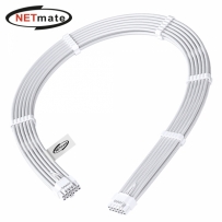 강원전자 넷메이트 PCI-E 5.0 12VHPWR 슬리빙 케이블 0.6m (올화이트) [EZDIY-FAB]