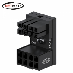 강원전자 넷메이트 PCI-E 8핀 변환 어댑터 (블랙/STD 180도) [EZDIY-FAB]