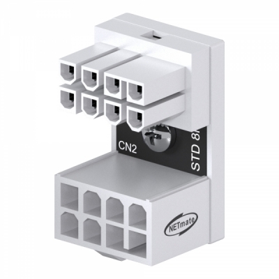 강원전자 넷메이트 NM-DPI1619 PCI-E 8핀 변환 어댑터 (화이트/STD 180도)