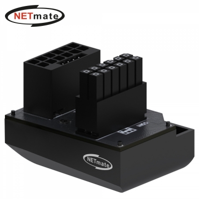 강원전자 넷메이트 450W 12VHPWR 변환 어댑터 (블랙/RVS 180도) [EZDIY-FAB]
