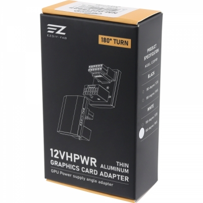강원전자 넷메이트 600W 슬림 12VHPWR 변환 어댑터 (알루미늄 화이트/RVS 180도) [EZDIY-FAB]