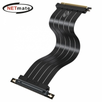 강원전자 넷메이트 PCI-E 4.0 라이저 케이블 300mm (블랙/90도) [EZDIY-FAB]