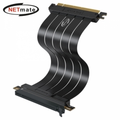 강원전자 넷메이트 PCI-E 4.0 라이저 케이블 200mm (블랙/일자형) [EZDIY-FAB]