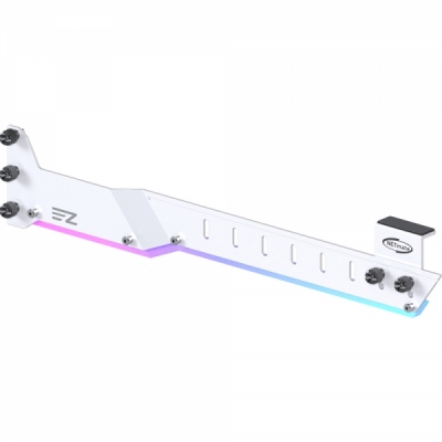 강원전자 넷메이트 NM-HPI30918 ARGB 알루미늄 그래픽카드 지지대 (화이트)