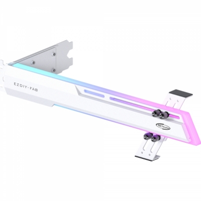 강원전자 넷메이트 ARGB 알루미늄 그래픽카드 지지대 (화이트) [EZDIY-FAB]