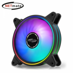 강원전자 넷메이트 Moonlight ARGB PWM 120mm 쿨링팬(블랙/단품) [EZDIY-FAB]