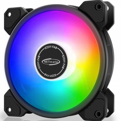 강원전자 넷메이트 Inner Ring ARGB 120mm 쿨링팬(블랙/단품) [EZDIY-FAB]
