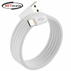강원전자 넷메이트 USB2.0 마그네틱 AM-CM 케이블 1m (화이트)