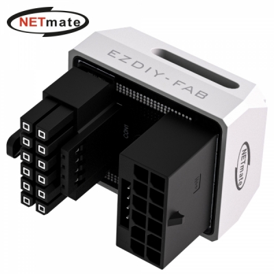 강원전자 넷메이트 600W 12V-2x6 변환 어댑터 (알루미늄 화이트/RVS 180도) [EZDIY-FAB]