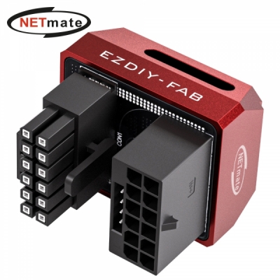 강원전자 넷메이트 600W 12V-2x6 변환 어댑터 (알루미늄 레드/STD 180도) [EZDIY-FAB]