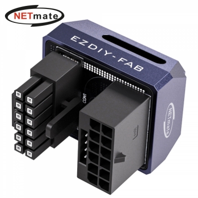 강원전자 넷메이트 600W 12V-2x6 변환 어댑터 (알루미늄 퍼플/STD 180도) [EZDIY-FAB]