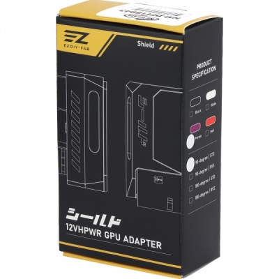 강원전자 넷메이트 600W 12V-2x6 변환 어댑터 (알루미늄 퍼플/STD 90도) [EZDIY-FAB]