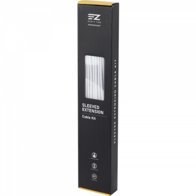 강원전자 넷메이트 PSU 연장 16AWG 슬리빙 케이블 세트 (올화이트 4종) [EZDIY-FAB]