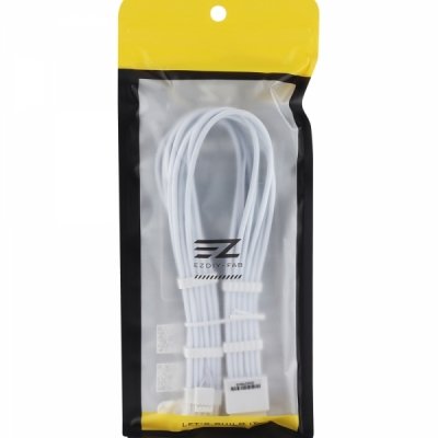 강원전자 넷메이트 PCI-E 5.0 12VHPWR 연장 슬리빙 케이블 세트 (올화이트) [EZDIY-FAB]