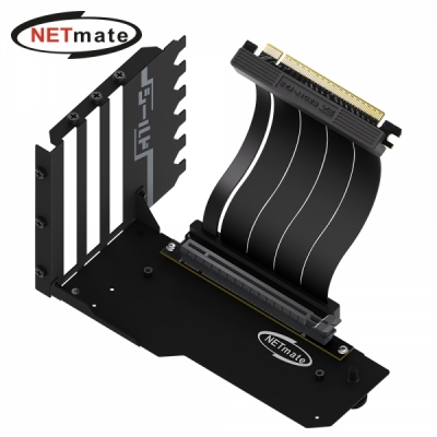 강원전자 넷메이트 PCI-E 4.0 라이저 케이블 지지대 키트 (블랙) [EZDIY-FAB]