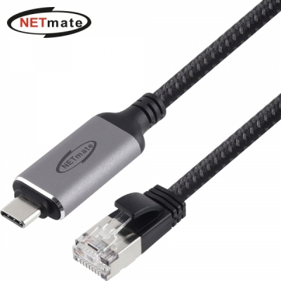 강원전자 넷메이트 랜케이블 일체형 USB Type C 기가비트 랜카드 (3m)