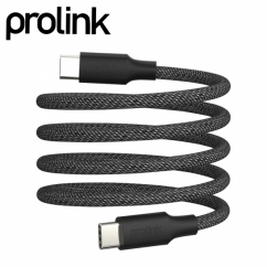 프로링크 USB2.0 마그네틱 C타입 240W 고속충전 패브릭 케이블 1.2m