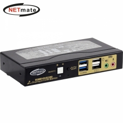 강원전자 넷메이트 8K 지원 Displayport KVM 2:1 스위치(USB)