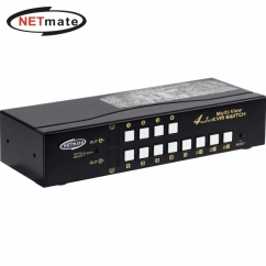 강원전자 넷메이트 Multi-View 듀얼 4K HDMI KVM 4:1 스위치(USB)