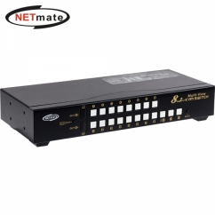 강원전자 넷메이트 Multi-View 듀얼 4K HDMI KVM 8:1 스위치(USB)