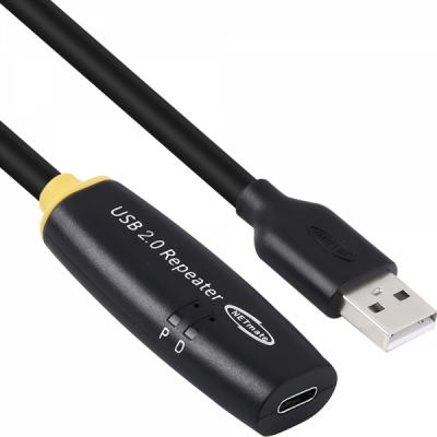 강원전자 넷메이트 USB2.0 AM-CF 연장 리피터 5m