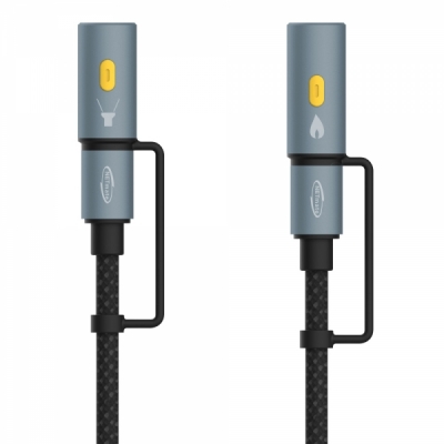 강원전자 넷메이트 라이터 & LED 손전등 캠핑용 USB C타입 케이블