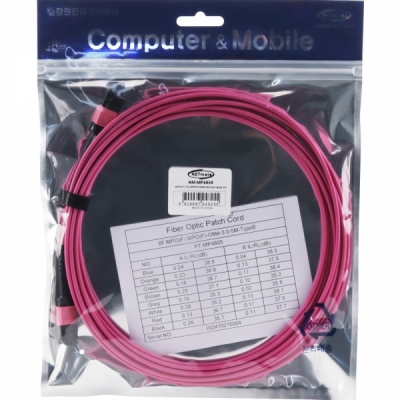 강원전자 넷메이트 OM4 8C MPO 광점퍼코드 5m