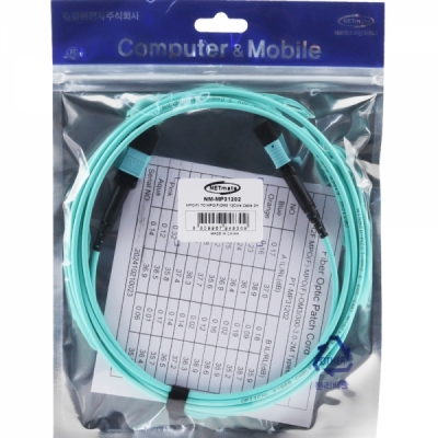 강원전자 넷메이트 OM3 12C MPO 광점퍼코드 2m