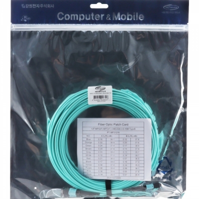 강원전자 넷메이트 OM3 12C MPO 광점퍼코드 10m