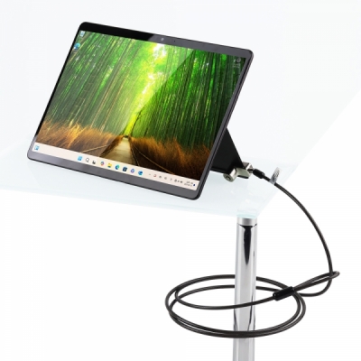 강원전자 넷메이트 Surface Pro/Go 도난방지 와이어 잠금장치 (키 타입/직경4.5mm/1.8m)