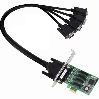 MOXA PCI Express 4포트 RS422/485 아이솔레이션 시리얼카드(슬림PC겸용)