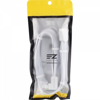 강원전자 넷메이트 600W 12V-2x6 연장 케이블 (화이트/STD 90도) [EZDIY-FAB]