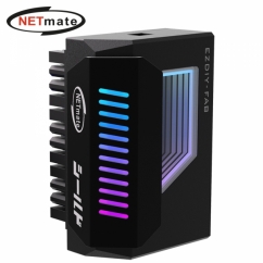 강원전자 넷메이트 메인보드 ATX 24핀 ARGB 어댑터 (블랙/180도) [EZDIY-FAB]