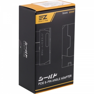 강원전자 넷메이트 PCI-E 8핀 변환 어댑터 (화이트/RVS 90도/단품) [EZDIY-FAB]