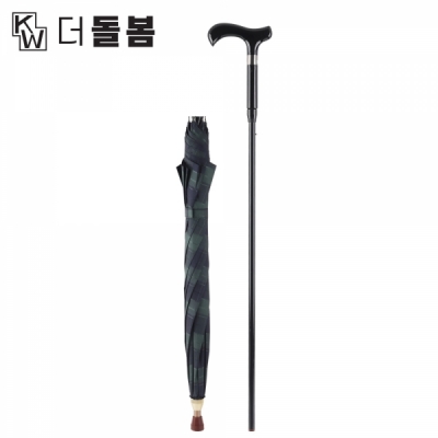 강원전자 더돌봄 지팡이 우산 (그린)