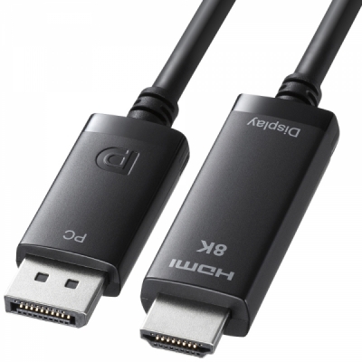강원전자 산와서플라이 DP to HDMI 컨버터 2m (8K60Hz)
