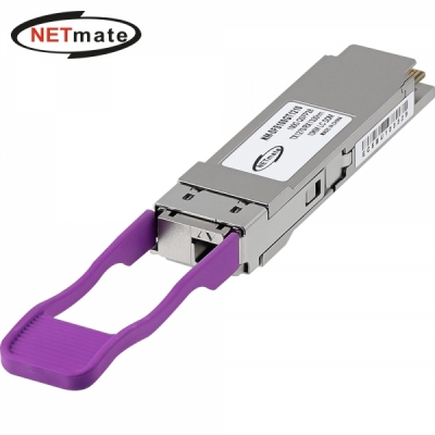 강원전자 넷메이트 100G 싱글모드 QSFP28 BiDi LR1 광 모듈 (TX1271nm/RX1331nm, 10km)