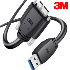 3M USB3 Vision 1억회 내굴곡성 High-Flex AM-MicroB 케이블 2m 1U30G-MB2-SA1-200