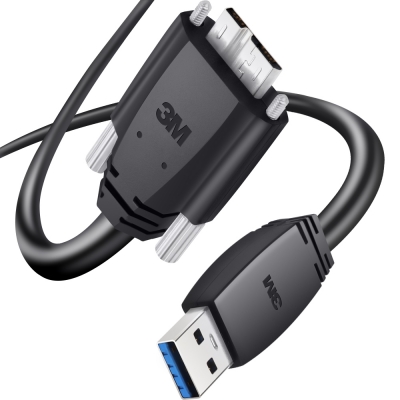3M USB3 Vision 1억회 내굴곡성 High-Flex AM-MicroB 케이블 5m 1U30G-MB2-SA1-500