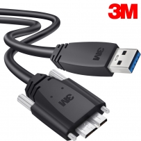 3M USB3 Vision 1천만회 내굴곡성 High-Flex AM-MicroB 케이블 3m 1U30S-MB2-SA1-300
