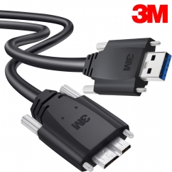 3M USB3 Vision 1천만회 내굴곡성 High-Flex AM-MicroB 케이블 5m 1U30S-MB2-SA2-500