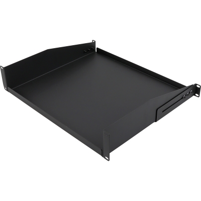 강원전자 넷메이트 허브랙 전·후면 고정 선반, 2U 가변형 410~510mm CYSSA-2UD10