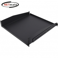 강원전자 넷메이트 허브랙 전·후면 고정 선반, 2U 가변형 470~785mm CYSSA-2UD18