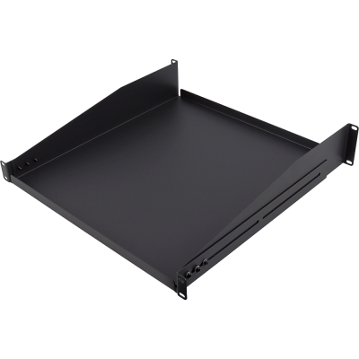 강원전자 넷메이트 허브랙 전·후면 고정 선반, 2U 가변형 470~785mm CYSSA-2UD18