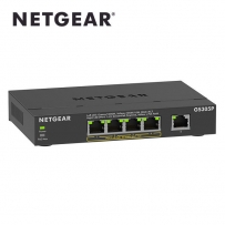 넷기어 5포트 기가비트 스위칭 허브, 63W PoE+ 4포트 GS305P