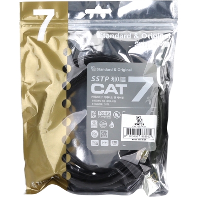 강원전자 KW CAT.7 SSTP 랜 케이블 3m KW703